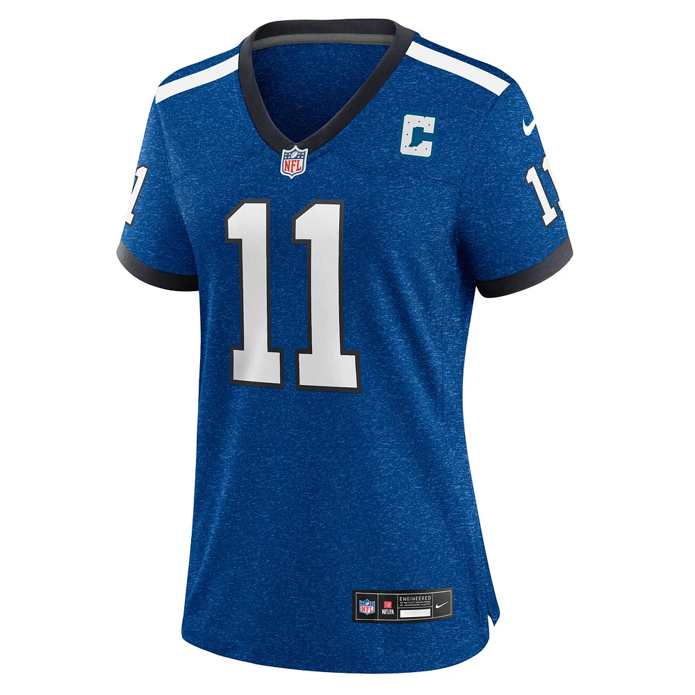 Maillot Nike Michael Pittman Jr. Royal pour femme, Indianapolis Colts, Indiana Nights, match alternatif