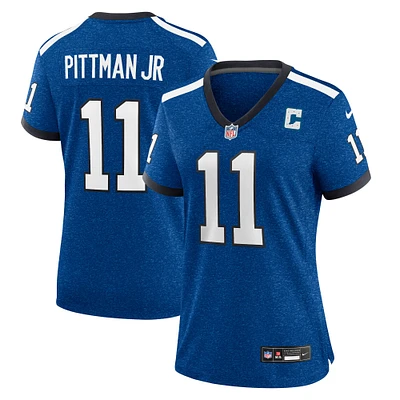 Maillot Nike Michael Pittman Jr. Royal pour femme, Indianapolis Colts, Indiana Nights, match alternatif