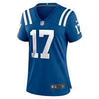 Maillot de match Nike Mike Strachan Royal Indianapolis Colts pour femme