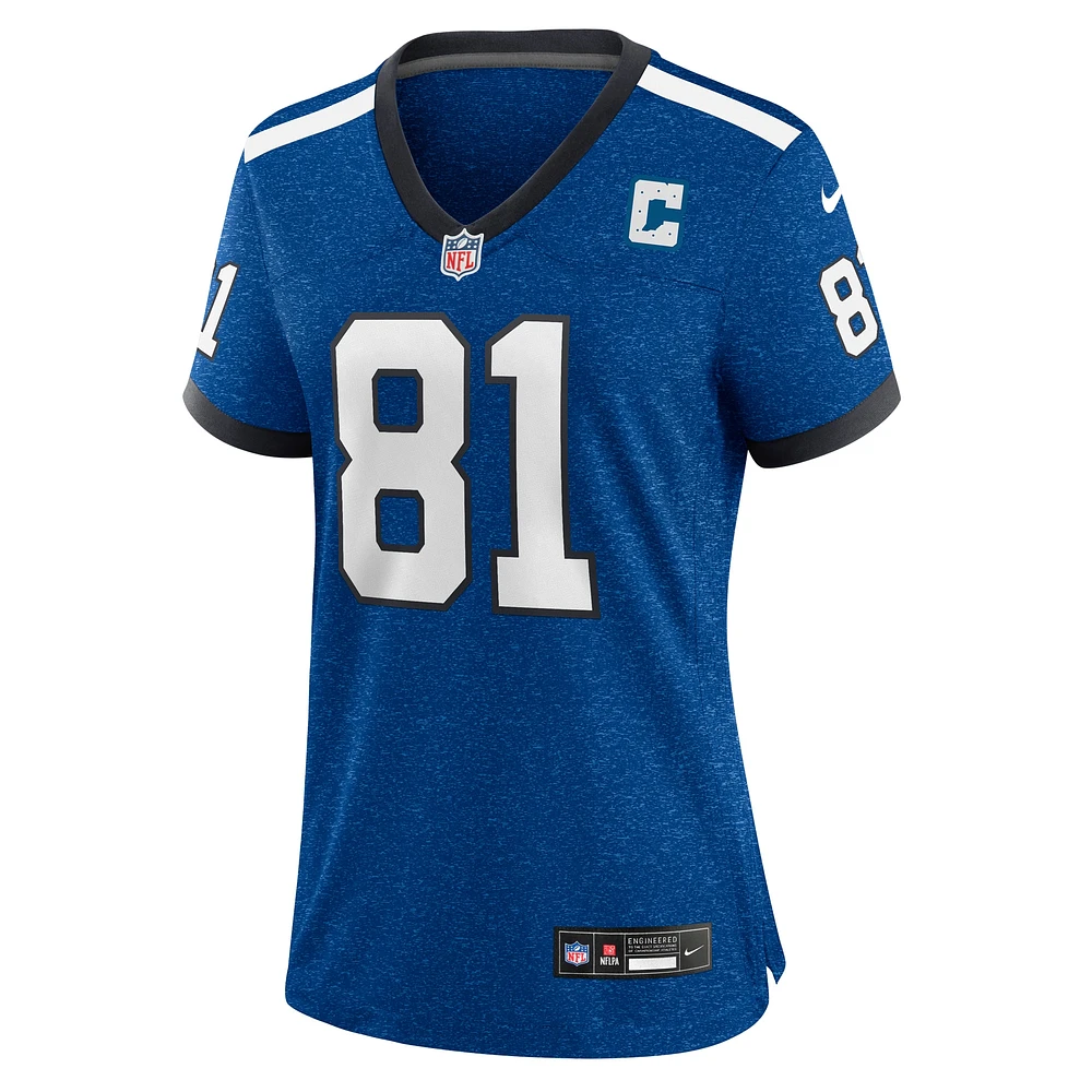 Maillot de match alternatif Indianapolis Colts Indiana Nights pour femme Nike Mo Alie Cox