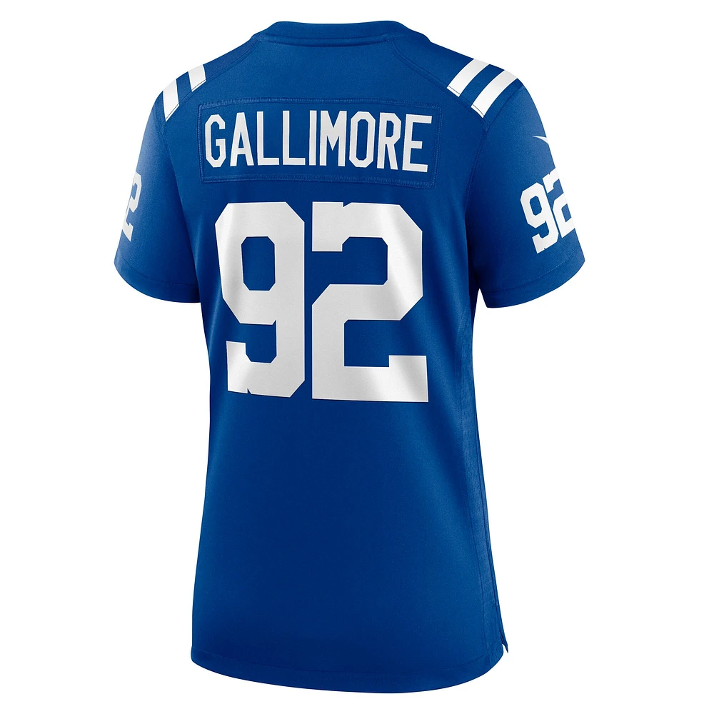 Maillot Nike Neville Gallimore Royal pour femme des Indianapolis Colts