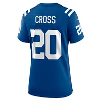 Maillot de jeu Nike Nick Cross Royal Indianapolis Colts pour femme