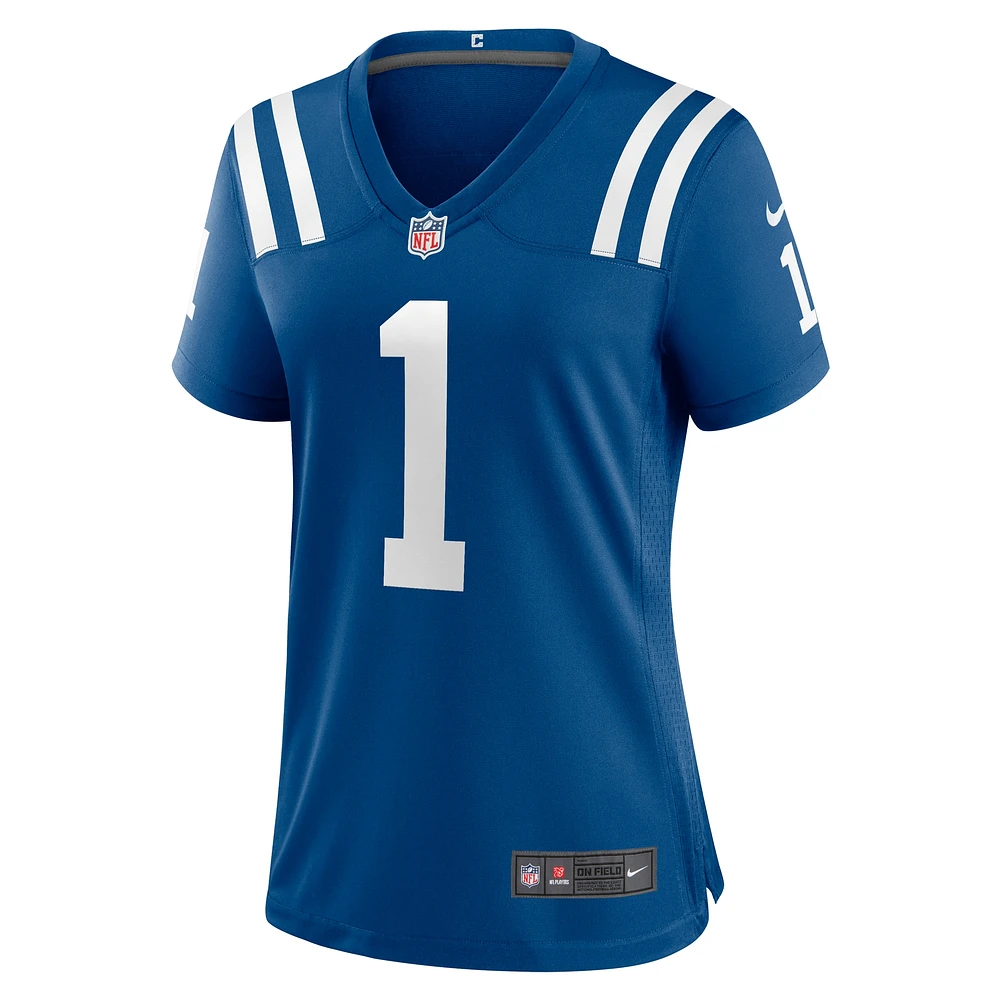 Maillot de match Nike Numéro 1 Mom Royal Indianapolis Colts pour femme