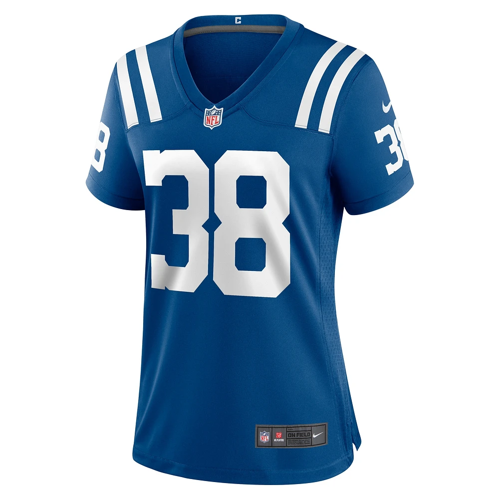 Maillot de joueur match Nike Pharaoh Brown Royal Indianapolis Colts pour femme