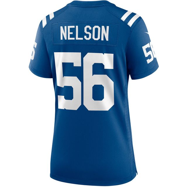 Maillot de match joueur Nike Quenton Nelson Royal Indianapolis Colts pour femme