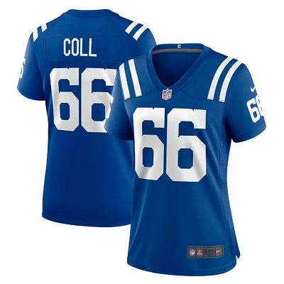 Maillot de match Nike Ryan Coll Royal Indianapolis Colts pour femme