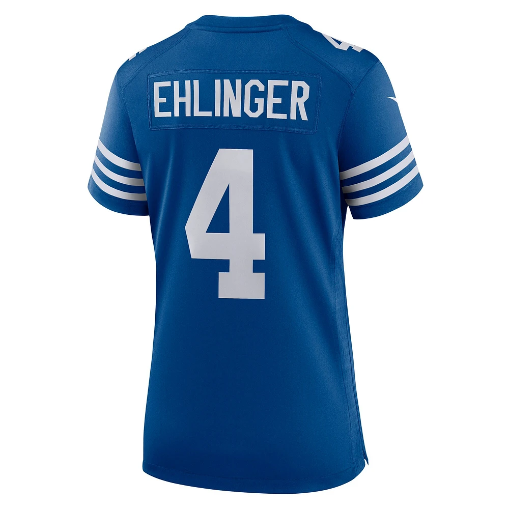 Maillot de joueur Indianapolis Colts Nike Sam Ehlinger pour femme, bleu