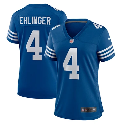 Maillot de joueur Indianapolis Colts Nike Sam Ehlinger pour femme, bleu