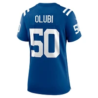 Women's Nike Segun Olubi Royal Indianapolis Colts Game Player Jersey