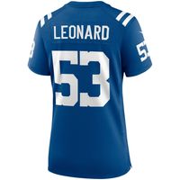 Women's Nike Shaquille Leonard Royal Indianapolis Colts Game Player - Jersey