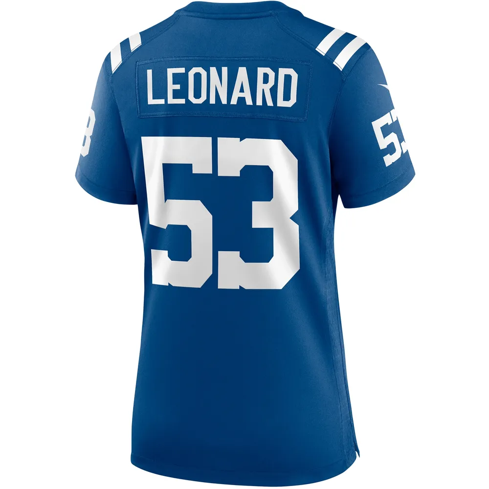 Maillot de jeu Nike Shaquille Leonard Royal Indianapolis Colts pour femme