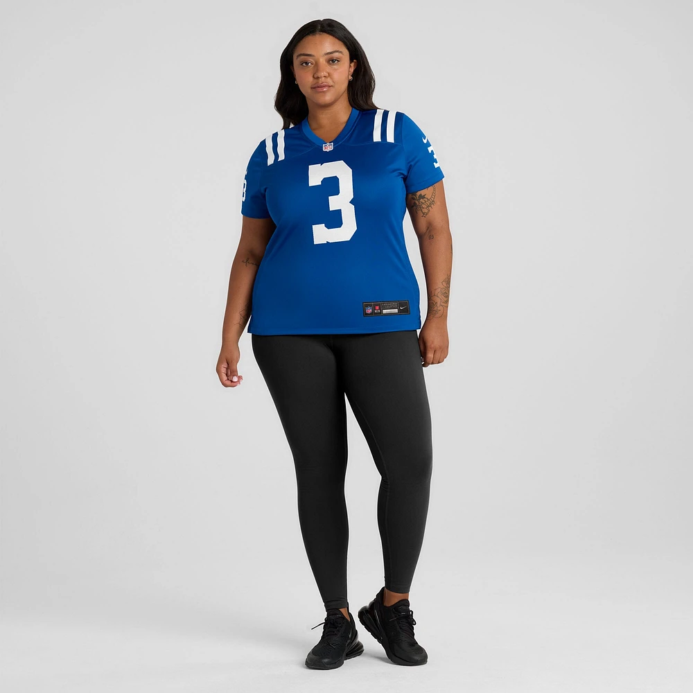 Women's Nike Spencer Shrader  Royal Indianapolis Colts Team Game Jersey