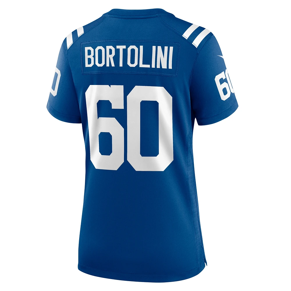 Maillot de match Nike Tanor Bortolini Royal Indianapolis Colts pour femme