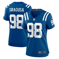 Maillot de joueur retraité Nike Tony Siragusa Royal Indianapolis Colts Game pour femme