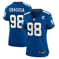 Nike Tony Siragusa Royal Indianapolis Colts Indiana Nights Maillot de jeu alternatif pour femme