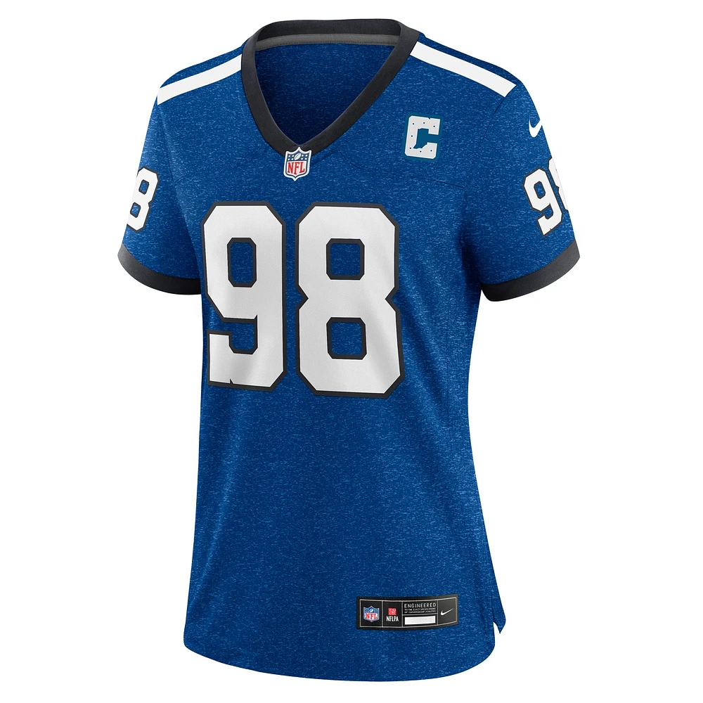 Nike Tony Siragusa Royal Indianapolis Colts Indiana Nights Maillot de jeu alternatif pour femme