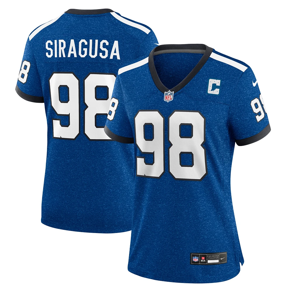 Women's Nike Tony Siragusa Royal Indianapolis Colts Indiana Nights Alternate Game Jersey