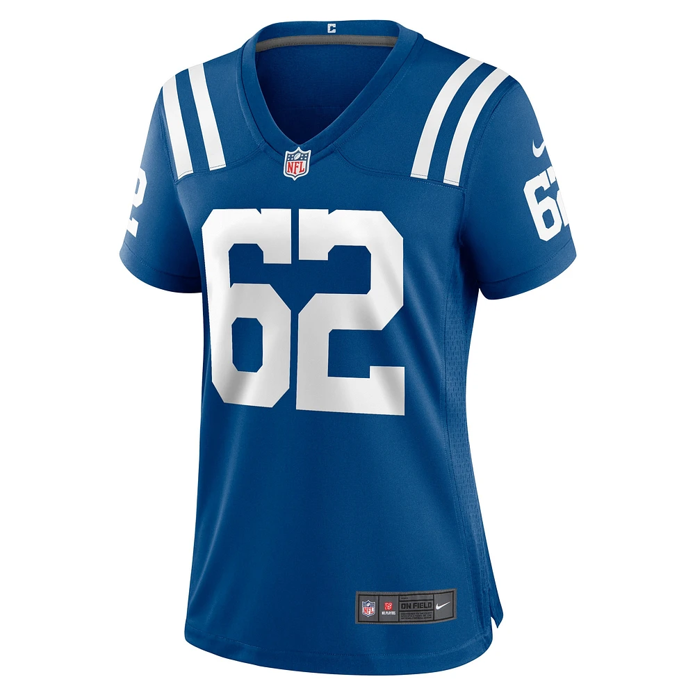 Maillot de joueur match Nike Wesley French Royal Indianapolis Colts pour femme