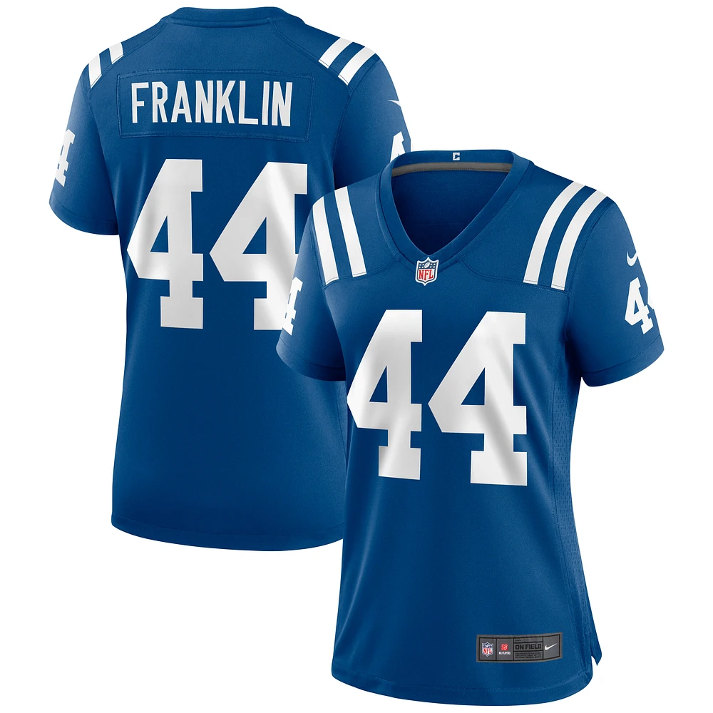 Maillot de match Nike Zaire Franklin Royal Indianapolis Colts pour femme