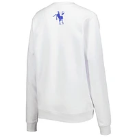 Sweat-shirt en molleton à encolure V pour femme blanc The Wild Collective Indianapolis Colts Cheer