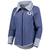 Women's Tommy Bahama Heathered Royal Indianapolis Colts Sport Sun Fade Full-Zip Sweatshirt