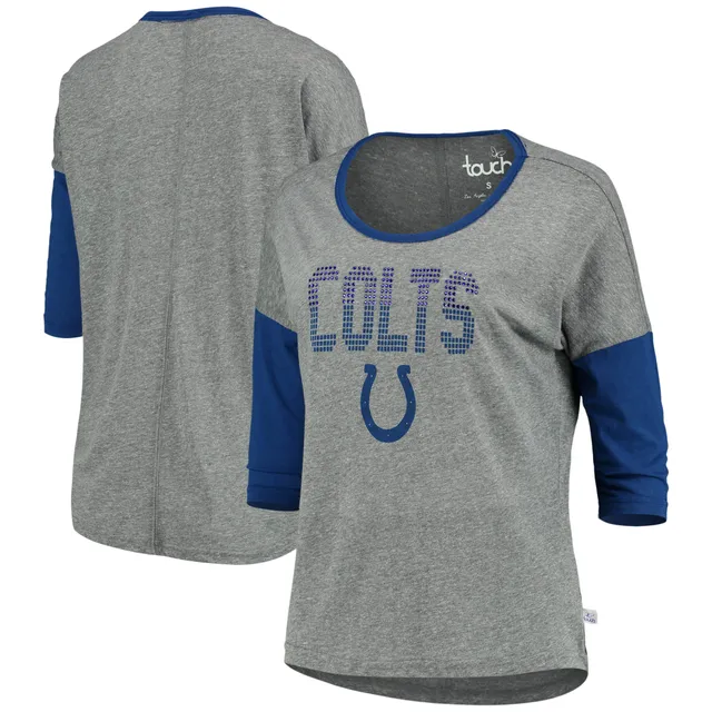 Lids Indianapolis Colts Touch Women's Outfield Deep V-Back Pullover  Sweatshirt - Heather Gray/Royal