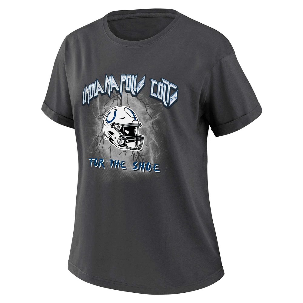 T-shirt boyfriend anthracite Indianapolis Colts pour femme WEAR by Erin Andrews