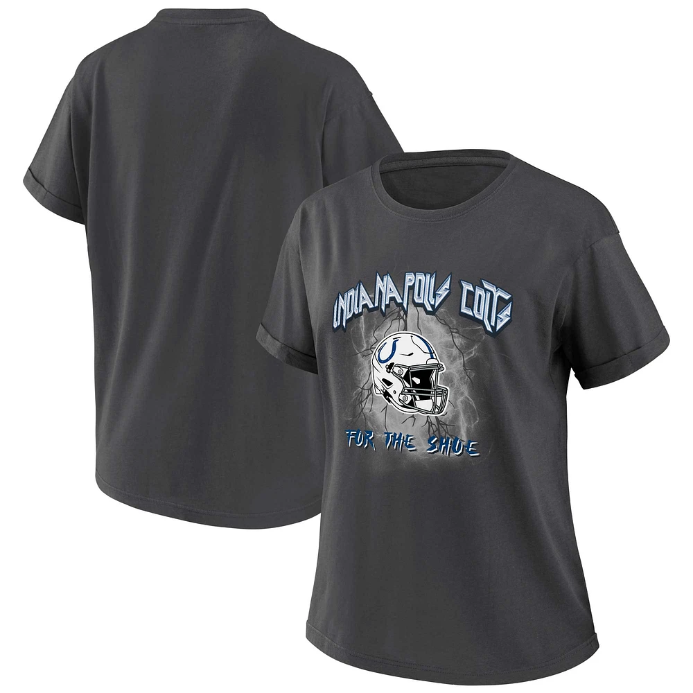 T-shirt boyfriend anthracite Indianapolis Colts pour femme WEAR by Erin Andrews