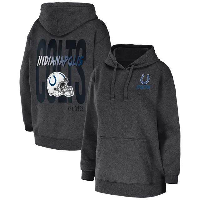 Women's WEAR by Erin Andrews Heathered Gray Indianapolis Colts Team  Full-Zip Hoodie