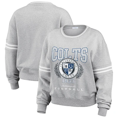 Sweat-shirt à capuche gris chiné Indianapolis Colts pour femme WEAR by Erin Andrews