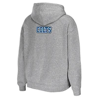 Sweat à capuche zippé gris chiné pour femme WEAR by Erin Andrews Team Indianapolis Colts