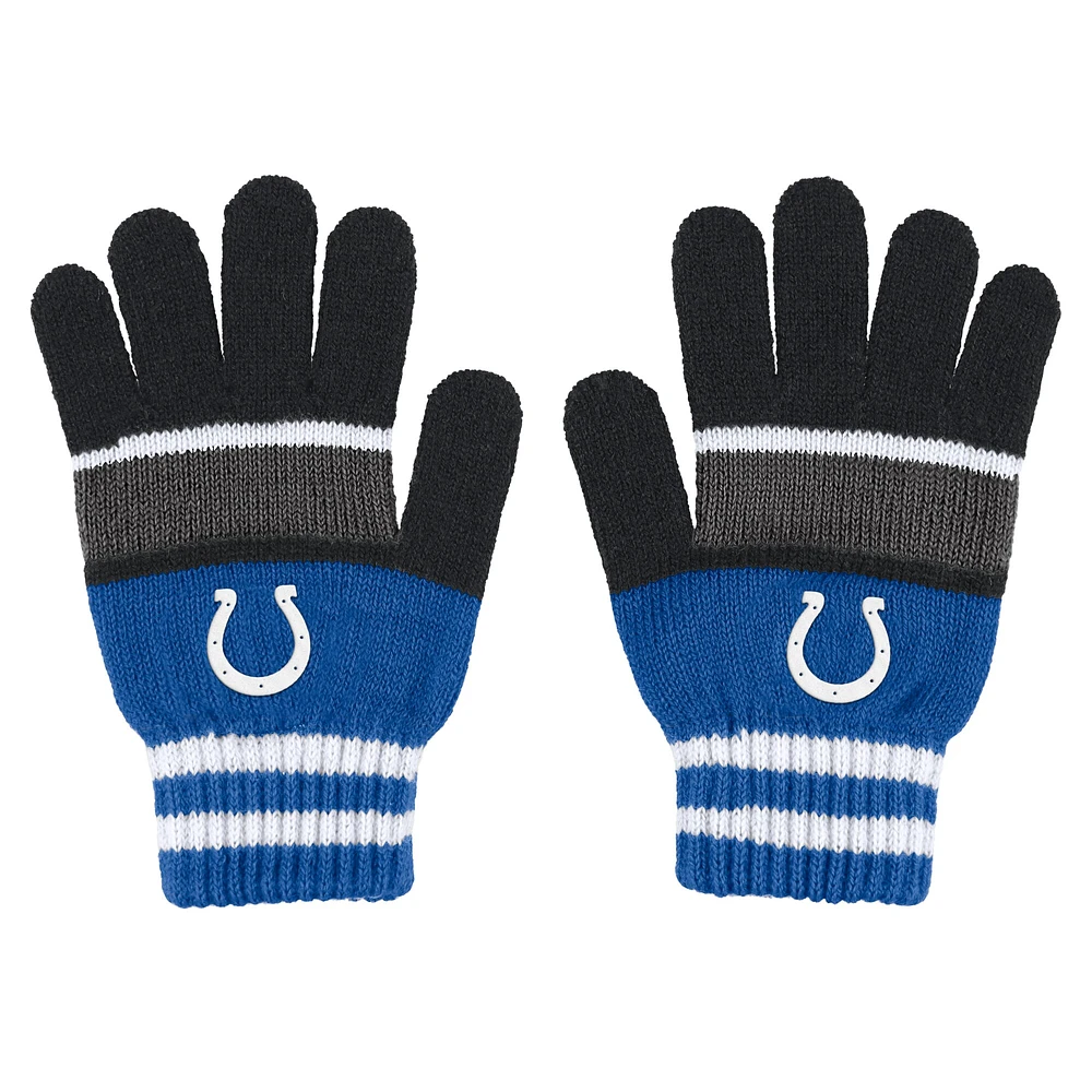 Women's WEAR by Erin Andrews Indianapolis Colts Stripe Glove & Scarf Set