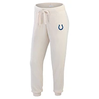 Ensemble de détente pour femme WEAR by Erin Andrews Oatmeal Indianapolis Colts en tricot côtelé à manches longues et pantalon