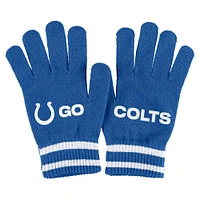 Women's WEAR by Erin Andrews  Royal Indianapolis Colts Double Jacquard Cuffed Knit Hat with Pom and Gloves Set