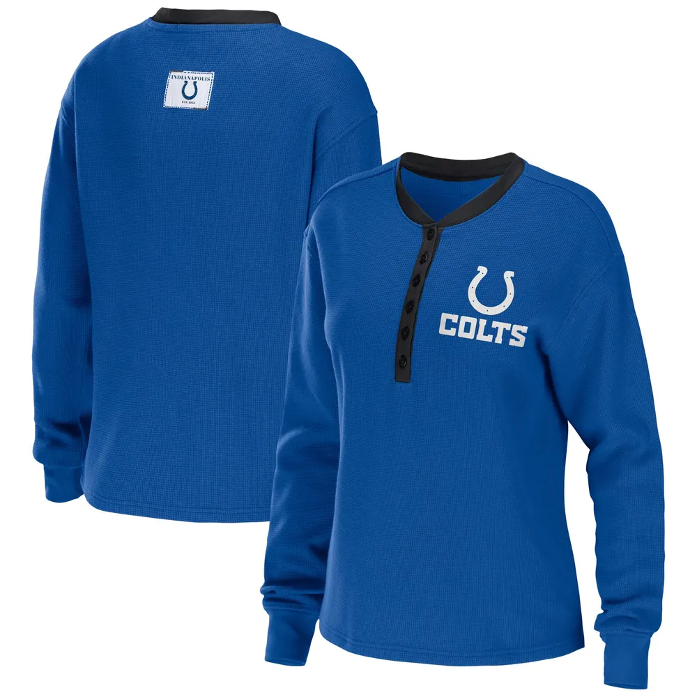 Lids Indianapolis Colts WEAR by Erin Andrews Women's Waffle Henley