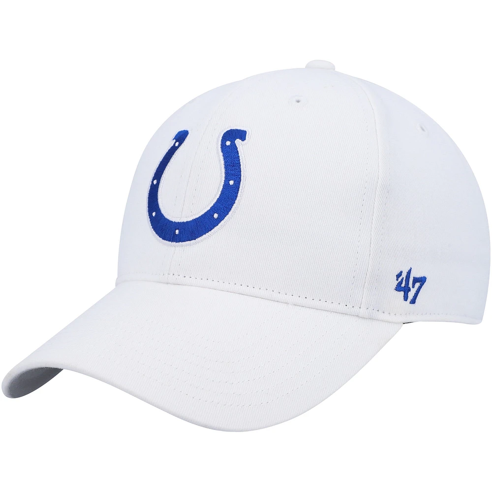 Casquette ajustable MVP secondaire Indianapolis Colts '47 pour jeune, blanc