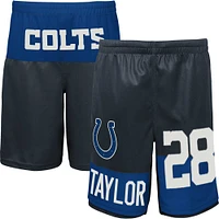 Youth Jonathan Taylor Navy Indianapolis Colts Player Name & Number Shorts