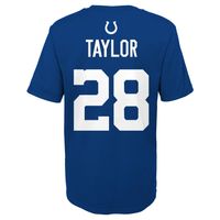 Youth Jonathan Taylor Royal Indianapolis Colts Mainliner Player Name & Number T-Shirt