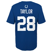 Youth Jonathan Taylor Royal Indianapolis Colts Mainliner Player Name & Number T-Shirt