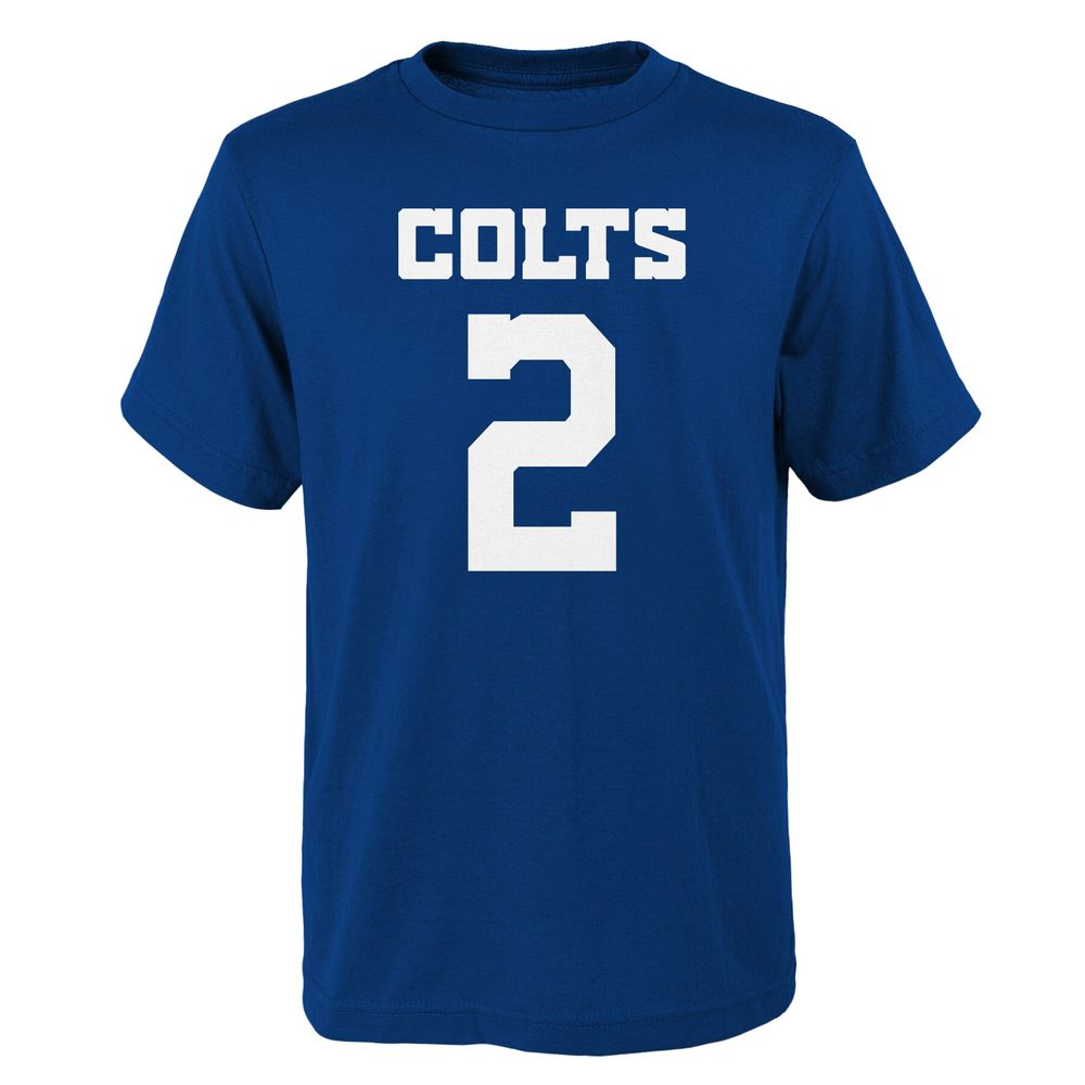 Youth Matt Ryan Royal Indianapolis Colts Mainliner Player Name & Number T-Shirt