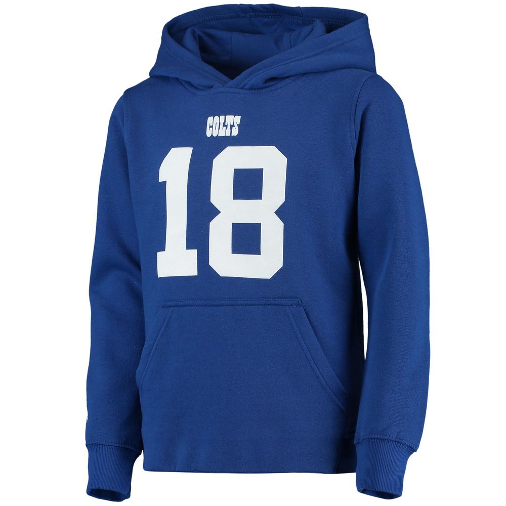 Youth Mitchell & Ness Peyton Manning Royal Indianapolis Colts Retired Player Name Number Pullover Hoodie