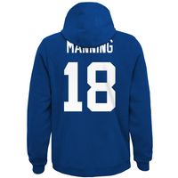 Youth Mitchell & Ness Peyton Manning Royal Indianapolis Colts Retired Player Name Number Pullover Hoodie