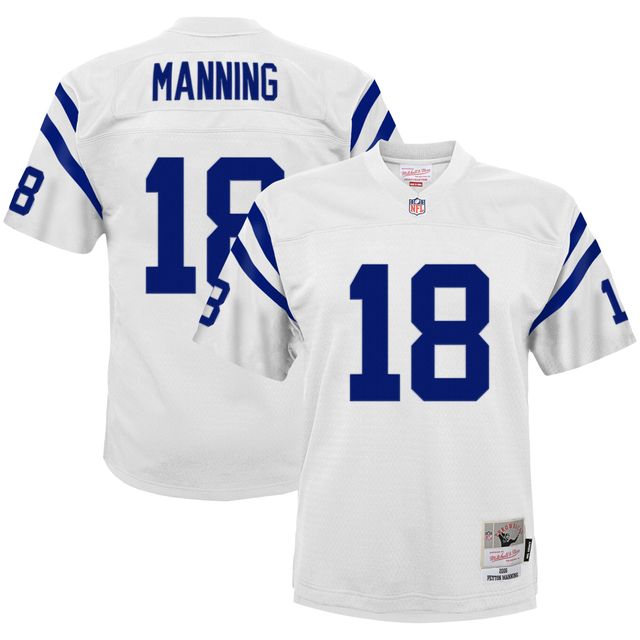 Maillot Mitchell & Ness Peyton Manning blanc Indianapolis Colts 2006 pour joueur retraité