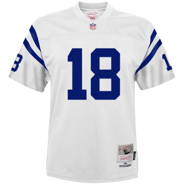 Maillot Mitchell & Ness Peyton Manning blanc Indianapolis Colts 2006 pour joueur retraité