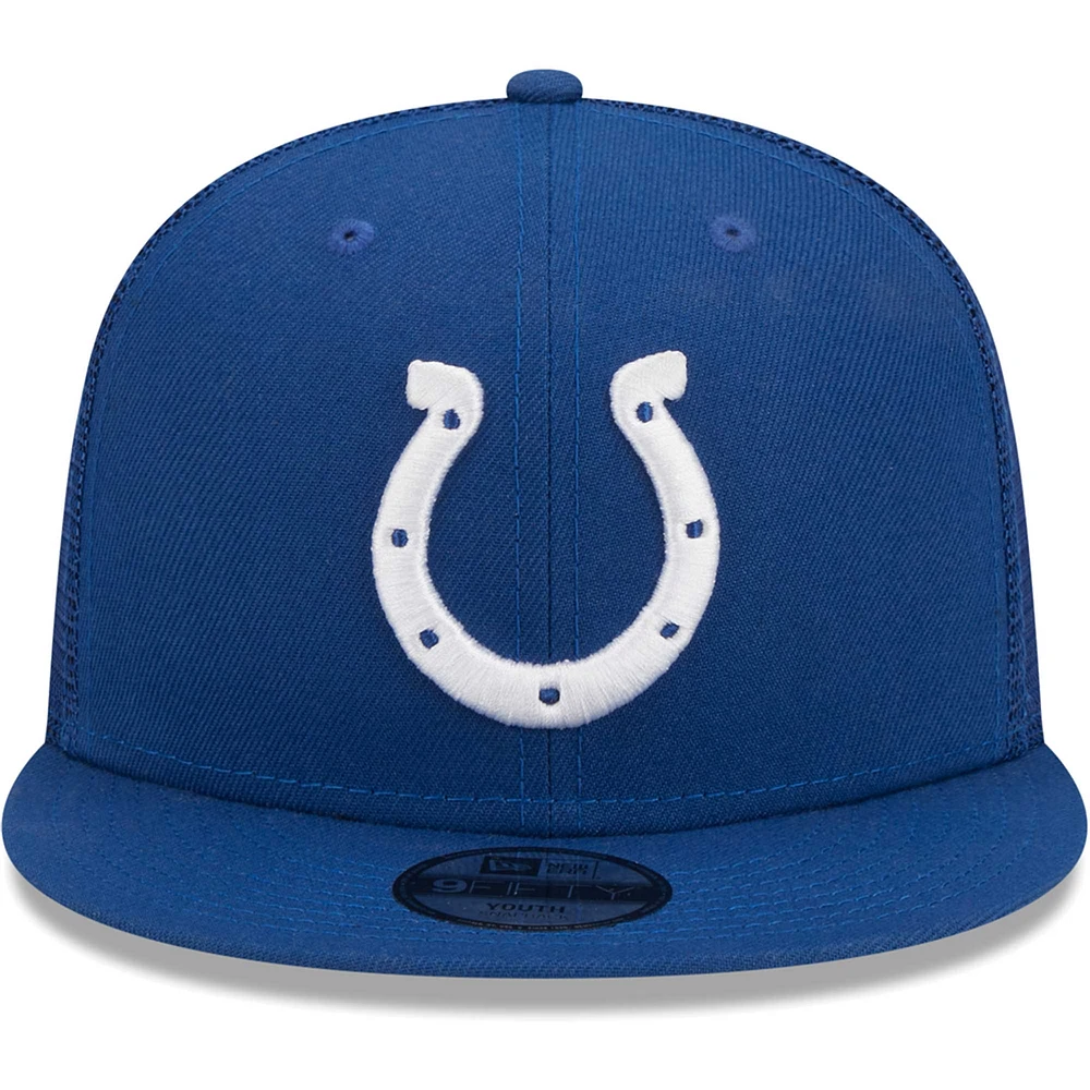 Casquette Snapback 9FIFTY Main Trucker des Royal Indianapolis Colts New Era pour jeune