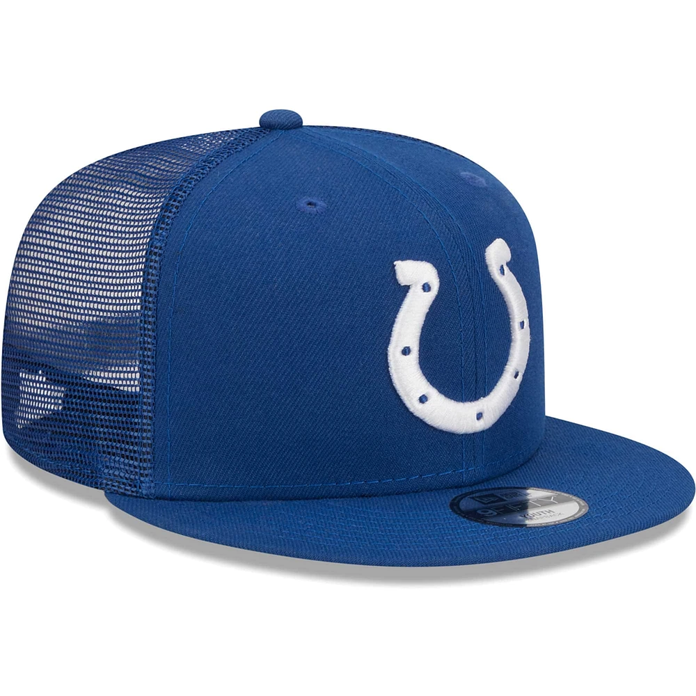 Casquette Snapback 9FIFTY Main Trucker des Royal Indianapolis Colts New Era pour jeune