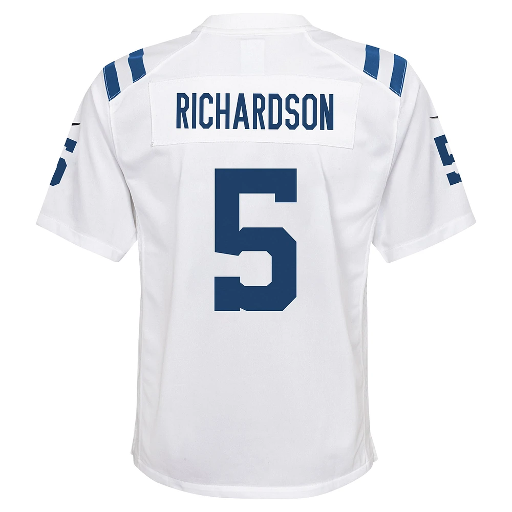 Maillot de match joueur Nike Anthony Richardson pour jeunes des Colts d'Indianapolis, blanc