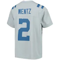 Nike Youth Nike Carson Wentz Gray Indianapolis Colts Inverted Team Game  Jersey