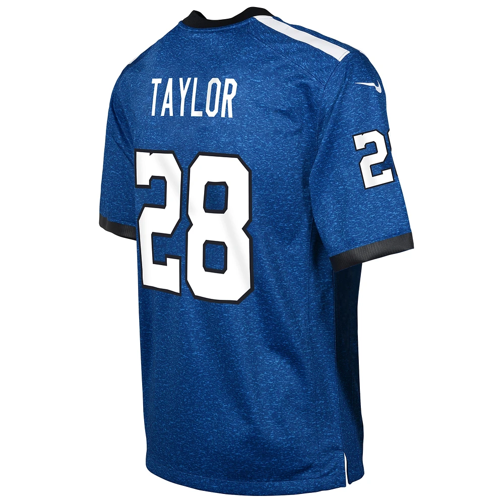 Maillot de match Nike Jonathan Taylor pour jeunes des Colts d'Indianapolis, bleu