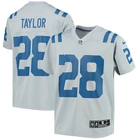 Maillot de jeu d'équipe inversé Nike Jonathan Taylor pour jeunes des Indianapolis Colts, gris